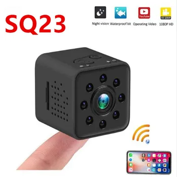 2019 Nové Originálne Mini Cam WIFI Kamera SQ23 FULL HD 1080P Nočné Videnie Nepremokavé Shell Snímač CMOS Záznamník Camcorde