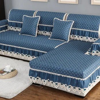 2019 nové priedušná gauč zahŕňa slip-odpor gauč, uteráky pevné gauči vankúš pre obývacia izba pohode polyester poťahy fundas