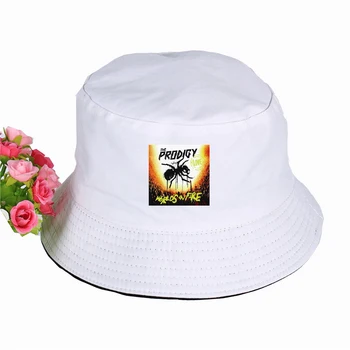 2019 nové Prodigy Tlač Klobúk Ženy Mens Panama Vedierko Hat Prodigy LOGO Dizajn Plochý Slnečná Clona Rybársky Klobúk Rybár