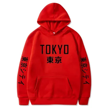 2019 Nový Príchod Japonsko Harajuku Hoodies Tokyo City Tlač Pulóver Mikina Hip Hop Streetwear Muži/Ženy S Kapucňou Sweatshir