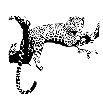 2019 Nový Príchod Čierna Farba Wild Veľké Leopard Zvierat Stenu, Nálepky Tiger Stenu Odtlačkový Art Nástenné Domova veľkoobchod