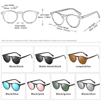 2019 TR90 Ľahký Korytnačka Brown Unisex slnečné Okuliare Polarizované Muži Ženy Vintage Retro Malé Okrúhle gafas oculos de sol UV400