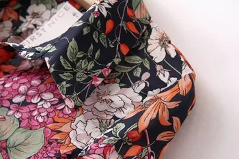 2019 Vintage kvet tričko ženy, blúzky, Košele modis vadiming sheining zaraing-štýl za ženy, blúzky, kimono