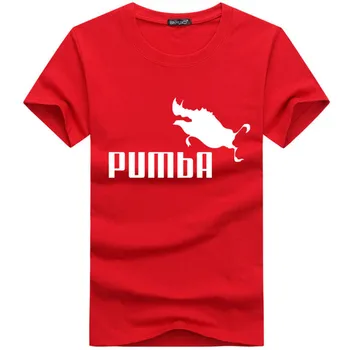 2019 vtipné tričko roztomilý t košele homme Pumba mužov krátke rukávy bavlna topy cool tričko v lete dres kostým Fashion t-shirt