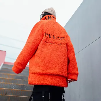 2019 Zimné Street Style Orange Velvet Mikina Ženy Nadrozmerné Hoodies Voľné Písmeno Punk Štýl Dámske Mikiny Pulóver