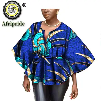 2020 afriky oblečenie pre ženy, ankara, blúzky, tlač oblečenie dashiki topy plodín top čistej bavlny bunda AFRIPRIDE S1822007