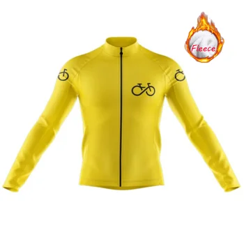 2020 Bicykli Nové Zimné Thermal Fleece, Požičovňa Dlhý Rukáv Cyklistika Dres Muži Oblečení Pro Team Vonkajšie Cyklistické Oblečenie Ropa Ciclismo