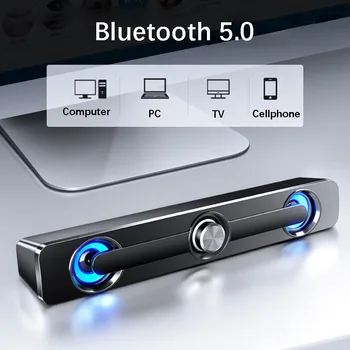 2020 Bluetooth USB Káblové Výkonný Počítač Reproduktor TV Sound Bar Stereo Subwoofer Bass reproduktor Priestorového Poľa pre PC, Notebook Tablet