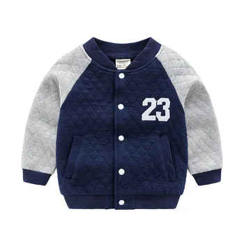 2020 Chlapčenské Odevy Bavlna Deti Baseball Jacket Jeseň Plná Rukáv 2-6Year Tlač Chlapci Kabát O Tvaru Písmena v Zime