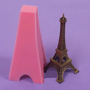 2020 Eiffelova Veža 3D Tvar Silikónové Formy Cookie Fondant Tortu Formy Čokoládový Puding Plesne DIY Cukrovinky Pečivo Kuchyňa Pečenie Nástroje