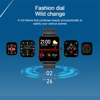 2020 Full Touch Smart Hodinky Telesnej Teploty Smartwatch Srdcovej frekvencie Kyslíka v Krvi, Monitor Smart Hodinky Muži Ženy Pre Android IOS