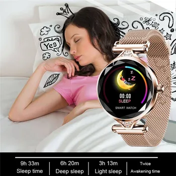 2020 H1 Módne Lady Smartwatch Ženy Krásne Srdcového Tepu Fitness Tracker Správy Pripomienka Bluetooth Vodotesný Náramok