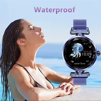 2020 H1 Módne Lady Smartwatch Ženy Krásne Srdcového Tepu Fitness Tracker Správy Pripomienka Bluetooth Vodotesný Náramok