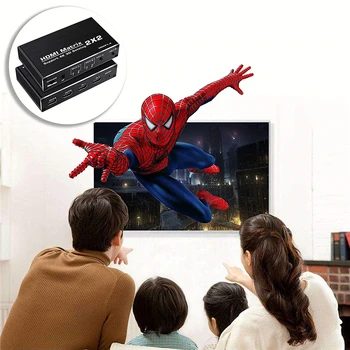 2020 HDMI Matica 2x2 4K @ 60Hz 3D HDMI Prepínač Splitter 2 v 2 z YUV 4：2：0 HDMI 2.0 Matice Switcher 4K pre PS4 Pro Apple TV