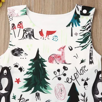 2020 Horúcich Letných Remienky Oblečenie Novorodenca Chlapec Dievča Šaty Bez Rukávov Zvierat Romper Jumpsuit Celkovo Playsuits Neformálne Oblečenie