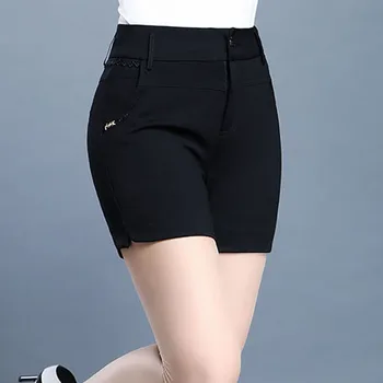 2020 Horúcich Peňazí Pružné Tenké dámske džínsové Šortky Rovno Bežné Nosenie Obleku Čierne Šortky Pre Ženy krátke Horúce V Lete