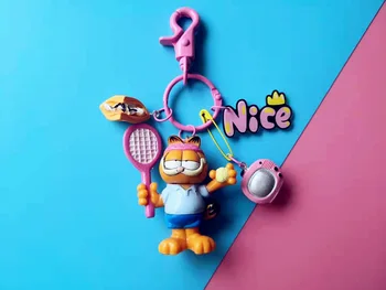 2020 Hot Predaj Garfield Keychain Baseball, Tenis Školské Tašky Prívesok Tvorivé Anime Pár Darček Bábika Keychains Veľkoobchod Nové