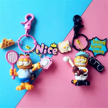 2020 Hot Predaj Garfield Keychain Baseball, Tenis Školské Tašky Prívesok Tvorivé Anime Pár Darček Bábika Keychains Veľkoobchod Nové