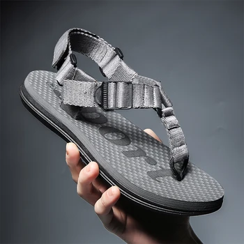 2020 Hot Predaj Väzbe Topánky Patent pánske Outdoorové Sandále Veľkosti 39 až 45 Farbou Pohodlný Pracky Mužov Flip Flops Sandalias Hombre