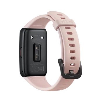2020 HUAWEI Honor 6 AMOLED Dotykový displej High-end Smart Bluetooth Náramok Fitness Tracker Náramky Ženy Kyslíka v Krvi, Ružová