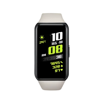 2020 HUAWEI Honor 6 AMOLED Dotykový displej High-end Smart Bluetooth Náramok Fitness Tracker Náramky Ženy Kyslíka v Krvi, Ružová