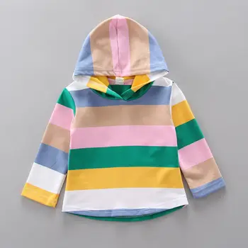 2020 Jar Deti, Oblečenie pre chlapčeka Dievčatá Hoodies rainbow, Náprsníkové Nohavice 2ks/nastaví Deti Dojčenské Oblečenie Batoľa Ležérne Športové oblečenie