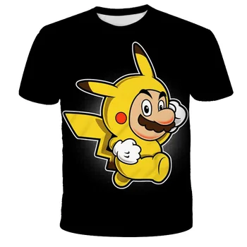 2020 Klasické Kreslených Mario 3D T-shirt Nové Harajuku štýl Klasické Hry Mario Bros deti oblečenie Mario Chlapci Oblečenie Ulice T-shirt