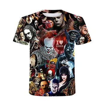 2020 Lete Klaun vzor tlače zábavné tričko T-shirt hip-hop oblečenie-krátke rukávy T-shirt street oblečenie 3d vytlačené T-shirt mi