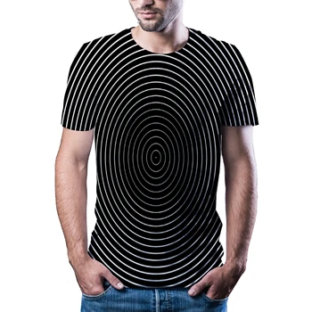 2020 lete mužov je nové abstraktné 3D vzor bežné T-shirt fashion T-shirt 3D tlač rýchle sušenie T-shirt 0.0