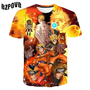 2020 Letné Detské/Mládež Kakashi Anime Naruto T Shirt Chlapec Dievča Dieťa Bežné Uzumaki/Sasuke Deti, T košele Oblečenie naruto ropa