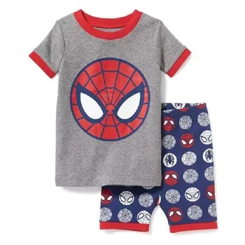 2020 Leto Jar Cartoon Dieťa Boys Deti Detské Pijamas krátke Bavlnené Pyžamá Sleepwear Pyžamo, Oblečenie Sady