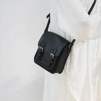 2020 Luxusný Dizajn Bag Classic Box Klapka Geniune Kožené Námestie Taška Ženy Bežné Ramenný Crossbody Taška