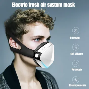 2020 Masku na Tvár PM2.5 Smart Prachotesný Elektrický Filter Маска Priemyselného Prachu Ochrana Dýchacích Nabíjateľná Mascarilla Masque
