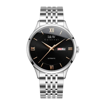 2020 MIYOTA 8215 Mechanické Hodinky Švajčiarsko I&W Pánske hodinky top značky luxusných Obchodných Sledovať Sapphire Dvojité Kalendár Relogio
