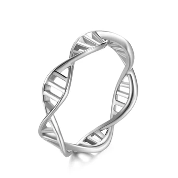 2020 Moderné Módne DNA Double Helix Genómu Twist Prstene Pre Ženy Trendy Nehrdzavejúcej Ocele, Šperky Darček Zapojenie Kapela Anillos