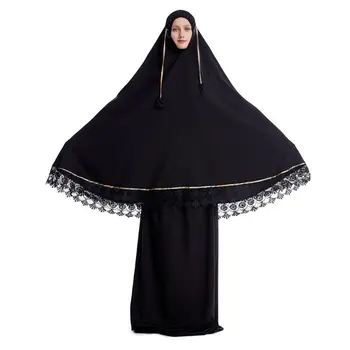 2020 Módne 2ks Moslimských Žien Tradičné Šaty, Šaty Dvojvrstvové Islamské Modlitby Sady