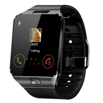 2020 Módne Dotykový Displej Smart Hodinky Muži Ženy Náramkové hodinky S SIM Karty Fotoaparát Bluetooth SmartBracelet DZ09 Android Hovor Hodinky