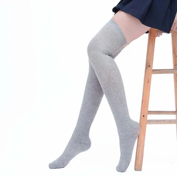 2020 Módne dámske Pančuchy Sexy Teplé Stehna Vysoko Nad Kolená Ponožky Dlhé Bavlnené Pančuchy pre Ženy, Dámy, Dievčatá, Ženy