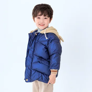2020 Módne Modrý Zimný Kabát Pevné Bunda Pre Chlapca, Nové Detské Bunda Detské Oblečenie Od 2 Do 7 Rokov Chlapec Oblečenie