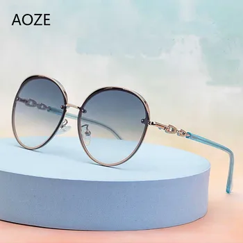 2020 Módne slnečné Okuliare Ženy S Diamond Kolo Rám Vintage Luxusný Dizajn Značky Jazdy slnečné Okuliare lunette de soleil femme