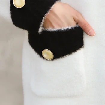 2020 Módne Ženy Kabát S Kapucňou Zime Teplé Plyšové Vrecká Bavlna Kabát Outwear Na Jar, Jeseň