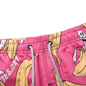 2020 Najnovšie Dievčenské 3D Banán Vytlačené Plávať Šortky Pink Beach Nohavice Voľné Plávať Krátke Ženy Surfovanie Šortky Rýchle Suché Plavky S-XL