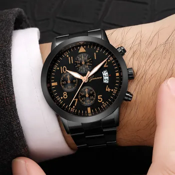 2020 Najnovší Dizajn Reloj De Los Hombres Luxusné Módne Hodinky Muž Quartz Hodinky Analógové Náramkové hodinky Mužov Relogio Masculino Erkek