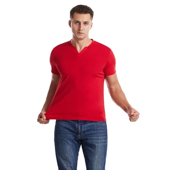 2020 Novej pánskej Módy-Krátke Rukávy T-Shirt Príležitostné Športové Vysoko Kvalitné pánske Telo-Ftting tvaru Tlačidlá Mužov'sFtness Tričko la