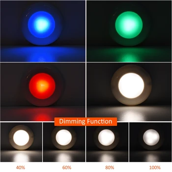 2020 Novej Vzdialenej 12 Farieb Kabinetu lampa RGB Šatník Svetlo Pre Kuchyňa Nočná Chodba Lampa Ako Deti LED Nočné lampy, Skrine