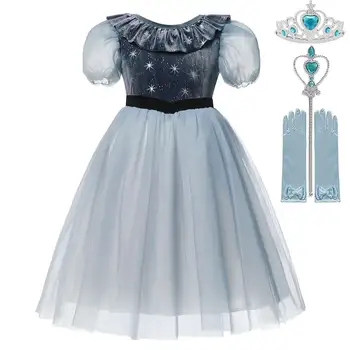 2020 Nová Kráľovná Anna šaty Vianoce, Halloween Party Princezná Prom Šaty Elsa Cosplay Detí, Darček k Narodeninám
