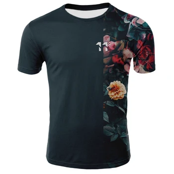 2020 nové 3D tlač T-shirt krátkym rukávom pánske módne trendy-vortex ulici chlapec T-shirt