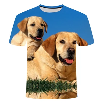 2020 NOVÉ 3D Vytlačené Psa T-shirts Labrador Retriever Veľké T-shirt Vzor Môže Byť Prispôsobené Detskej a Dospelej Veľkosti 4-20 rokov