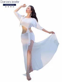 2020 nové brušného tanca dvojité rozdelenie modálne dlhé sukne cvičenie vyhovovali orientálny tanec sexy oblek