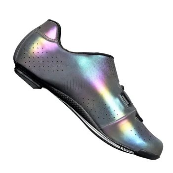 2020 Nové Cestné Cyklistické Topánky Photochromism Vamp Uhlíkových Vlákien Ultralight Self-Locking Topánky profesionálne Cestné Cyklistické Preteky Topánky